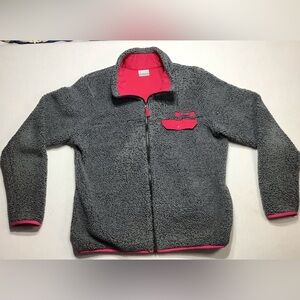 Columbia Kids Fleece Jacket in Gray and Pink